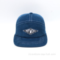 Aangepaste 7 paneel corduroy snapback caps